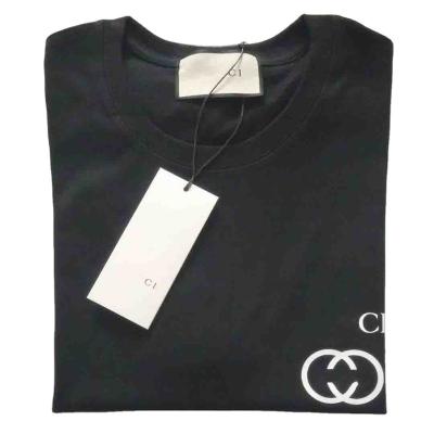 China 2022 summer new fashionable brand loose round neck Anti-wrinkle cotton fashion men's short-sleeved T-shirt printing G design clothes 38 for sale