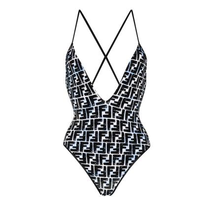 China 2022 New Fashion Women's Breathable Swimsuit Woven Rope Printed Bandage Adjustable Sexy New Women's Bikini Multicolor 18 Slit Swimsuit for sale