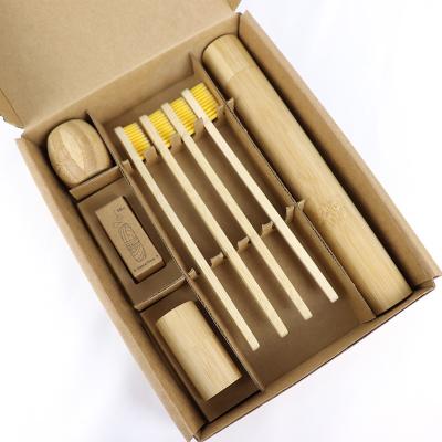 China Hotel Disposable Natural Biodegradable Organic Travel Bamboo Toothbrush Set Personal Oral Care Set for sale