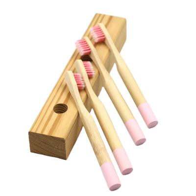 China Eco Disposable Wholesale Disposable Kids Spiral Bristle Bamboo Toothbrush Oral Care for sale