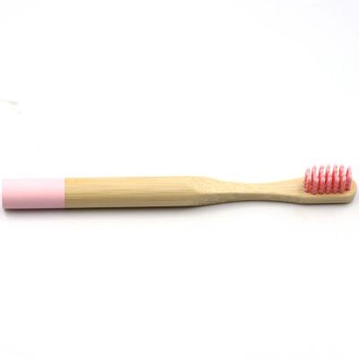 China 100% Eco-friendly Natural Bamboo Bristle Spiral Handle Disposable Bamboo Toothbrushes for sale