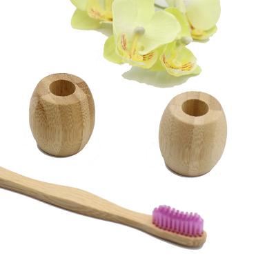 China Hot Selling Toothbrush Holder Biodegradable Eco-friendly Kids Toothbrushes Bamboo Base For Home for sale