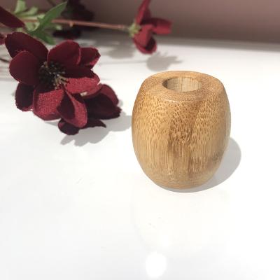 China Sustainable Eco-Friendly Natural Modern Home Decor Holder Mini Bamboo Toothbrush Holder For Kids for sale