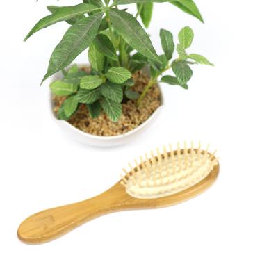 China Newest Promotional Craft Family Logo Palette Hair Brush Home Custom Bamboo Wooden Comb for sale