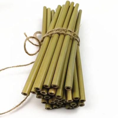 China Transient Best Selling Drink Straw Green Juice Straw Eco Friendly Bamboo Straw for sale