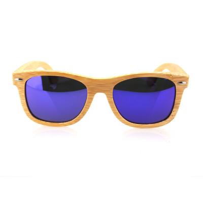 China Trendy Fashion Sun Glasses Natural Bamboo Wooden Sunglasses For Men for sale