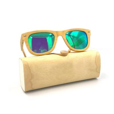 China Fashion Sunglasses 100% Bamboo Wooden Handle Sunglasses Sales for sale