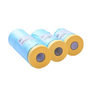 China With glue high quality auto pre-taped masking film for car painting for sale