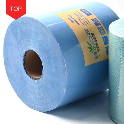 China Factory Price Stocked Folded Industrial Cleaning Rag Paper Roll for sale