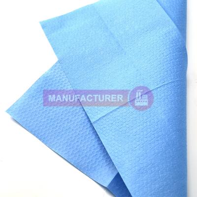 China Resistant Blue Auto Industrial Oil Stored Wipes Paper For Car Baking Paint for sale