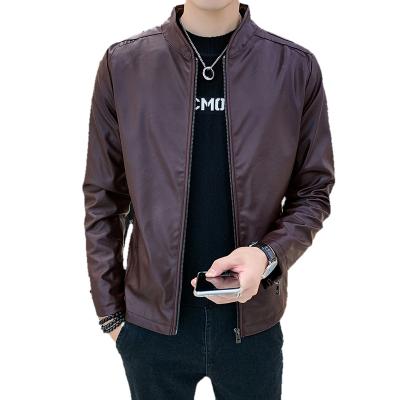 China Handsome Leather Jacket Men waterproof pilot and eatherfashionable casual youth jacket for sale