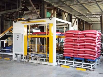 China Sack Conventional Bag Palletizer Drum Box Carton Palletizer Machine Water Pack for sale