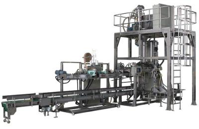 China 10kg Auto Bagging Machines Conveyor Bottom Filling Fine Powder Degassing for sale