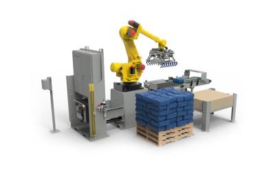 China Sistema que empalieta automático Sugar Bagging de la máquina del brazo del robot de 4 AXIS Palletizer en venta