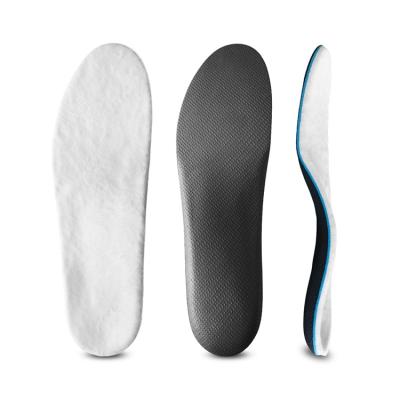 China Wholesale high quality orthotic insoles soft warm wool fabric for running orthotics insoles for sale