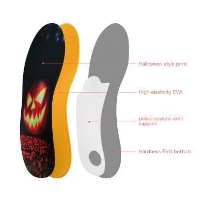 China Pain Relieve Halloween Christmas Mens Athletic Shoes Orthotic Arch Support Insoles Custom for sale