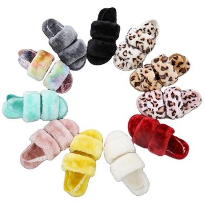 China Fox Raccoon Fur Slipper Indoor Logo Eva Sole Racoon Trend Fashion Fur Slides Custom Furry Sandal For Women for sale