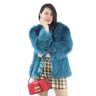 China Real Fox Fur Coat Wholesale Waterproof Natural Fur Coat Fox Fur Coat For Women for sale