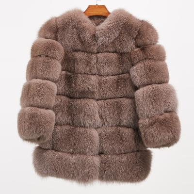 China Real Fox Fur Coat Women Real Fox Fur Coat Factory Direct Fox Fur Coat Natural Winter Wholesale Direct Waterproof Jacket for sale