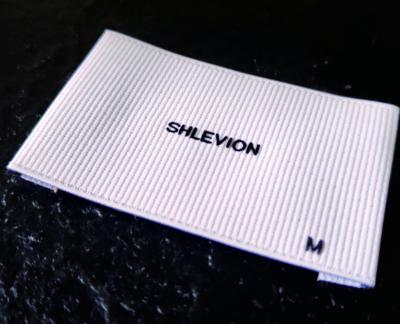 China Sustainable Fashion Damask Custom Garment Woven Labels For Apparel Manufacturer for sale