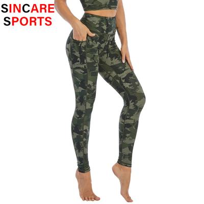 China Custom High Waisted Workout Gym Clothing Sublimation Women Yoga Slim Fit Gaiters Breathable for sale