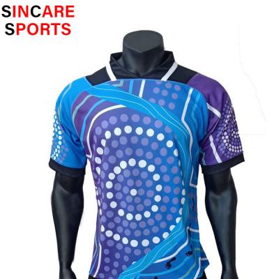 China Full sublimation QUICK DRY Team Wear Rugby Football Jersey for sale for sale