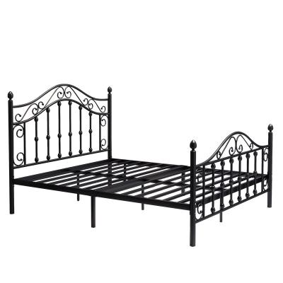 China Factory Outlet Iron Frame Bed Queen bed frame Wrought iron the bed frame for sale