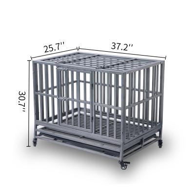 China Breathable Stainless Steel Midwest Dog Crates Outdoor Dog Enclosures For Large Dogs for sale