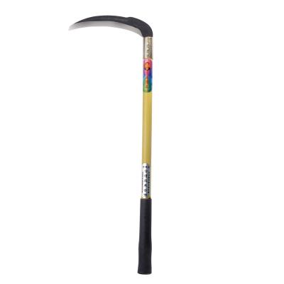 China Long Grass Sickle Knife Manganese Steel Handle Hand Sickle Non-variable Lightweight Gardening Sharp Garden Tool for sale