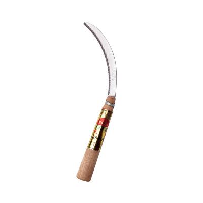 China Agricultural and Home Weeding Sickle Non-variable Plastic Handle Cultivating Carbon Steel Grass Hand Sickle for sale