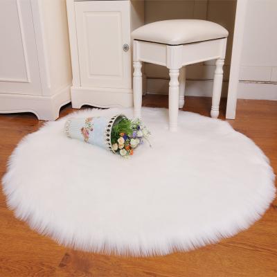 China Artificial Wool Area Rugs Rugs Plush Sofa Bedside Floor Bedroom Luxury Soft Washable Wool Rug For Living Room Home for sale