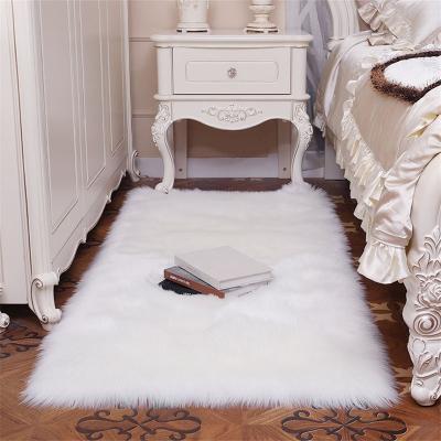 China Fashion Long Hair Pile Washable Acrylic Polyester Synthetic Sheepskin Rugs, Imitation Wool Carpet, Faux Fur Shaggy Carpet Love Rug for sale