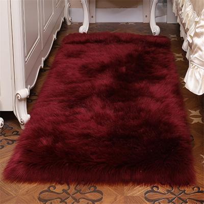 China New Design Carpet Turkish Wool Washable With Low Price Sheepskin Blankets Fur Floor Mats Soft Artificial Wool Carpets For Living Room for sale