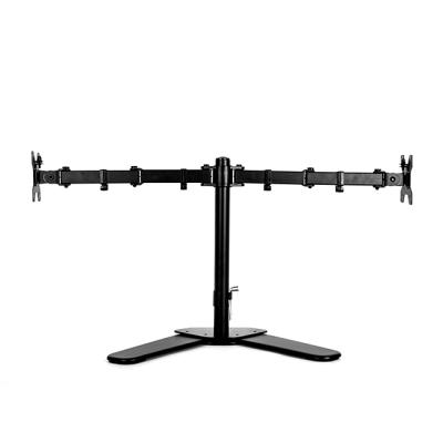 China Desktop Right Angle Bottom Mount Dual Stabilize Monitor Stand 13