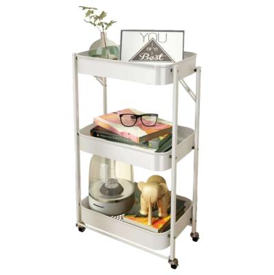 China Kitchen Cold Rolled Steel 3layer Kicthen Shelf Rack Shelves Storage for sale