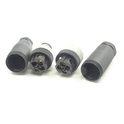 China M12 IP68 Power Connector LED Power Cable Waterproof Male Female Outdoor Connector 3 Pin Circular Connector zu verkaufen