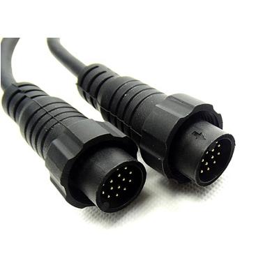 중국 M22 waterproof automotive electrical plug 2 3 4 5 6 pin cable connector for LED lighting outdoor M22 2pins panel air socket to butt socket 판매용