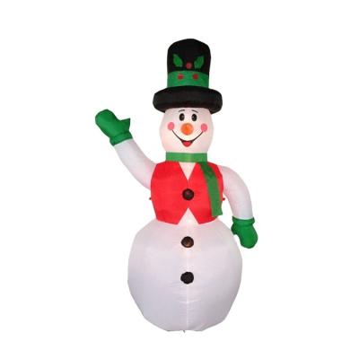 China 8FT Inflatable Inflatable Christmas Snowman LED Light For Yard Decorations for sale