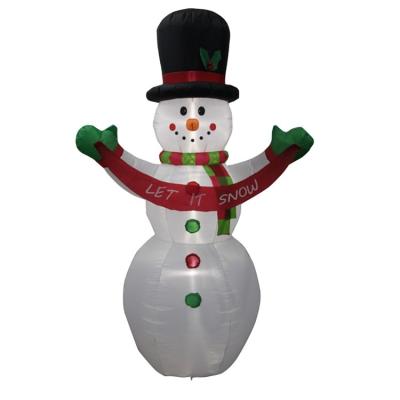 China Outdoor Holiday Decoration 8FT Christmas Inflatable Snowman For Yard Decoration for sale