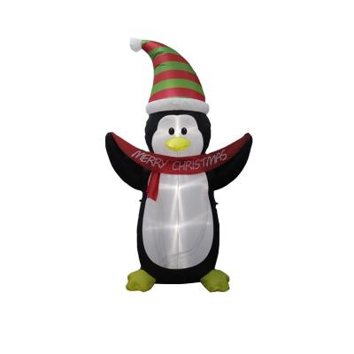 China Outdoor Inflatable Penguin Christmas LED Decoration for sale