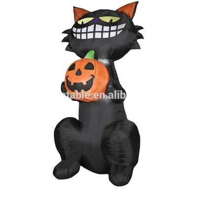 China 4FT Halloween Inflatable Black Cat For Yard Decoration H1004fe for sale