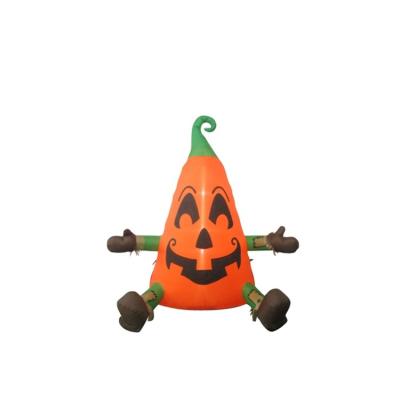 China Interior decoration & 4FT Outdoor Inflatable Halloween Pumpkin Man For Yard Decoration for sale