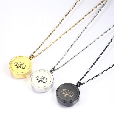 China LIVE4U Pet Keepsake 316 Stainless Steel Pendant Necklaces Silver Casual/Sports Memorial Cremation Jewelry for sale