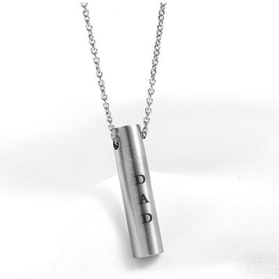 China Vintage Perfume Urna Colgante Urn Stainless Steel Memorial Ashes Pendant Necklaces for sale