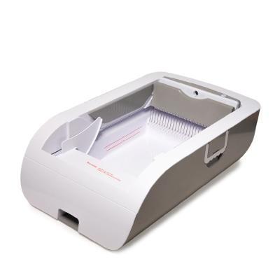 China Gray Odor Control Multi Cat Automatic Stocked Cat Litter Box Automatic Self-cleaning for Home Pet Store for sale