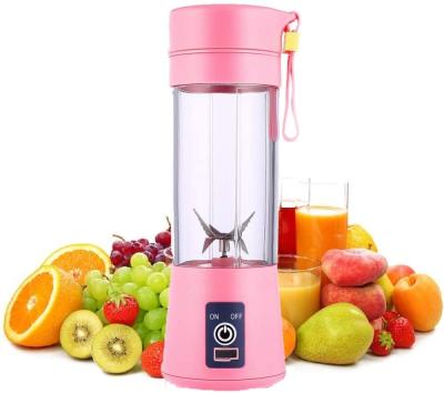 China Mini Blender Mixer 400ml USB Universal Multifunctional Portable Juicer 4 Leaf Blade Fruit Vegetable Cocktail Plastic Filler Squeezer for sale