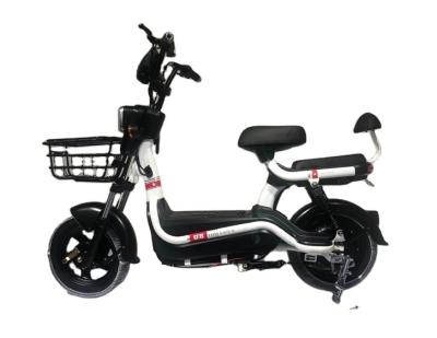 China Hebei factory CE ebike 48V12AH lead acid battery double seat city bicicletas Ebike steel scooter electric bicycle for sale