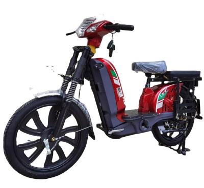 China China Factory Price Steel With Good Quality Carry Cargo Electric Bicycle Removable Lead-acid Battery Cargo Bike for sale