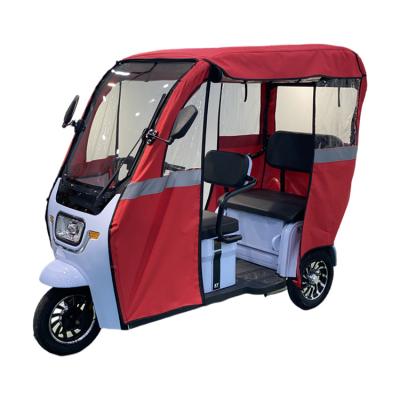 China High quality luxury passenger three wheels tricycle with tent 800w 60V electric bicycle E-tricycle scooter tricycle for passenger for sale