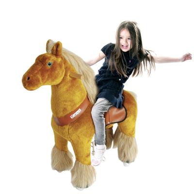 China Ride on Outdoor and Indoor Toy Ponycycle Plush Pony on Wheels Rider for sale